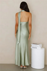 Kissed By Moonlight Satin Maxi Dress