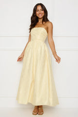 Dancing In Magic Strapless Maxi Dress